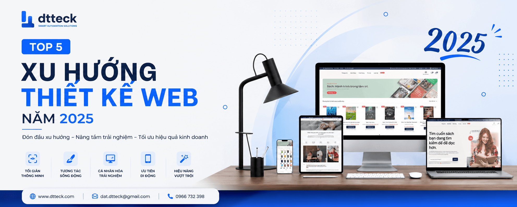 Top 5 xu hướng thiết kế Web năm 2025